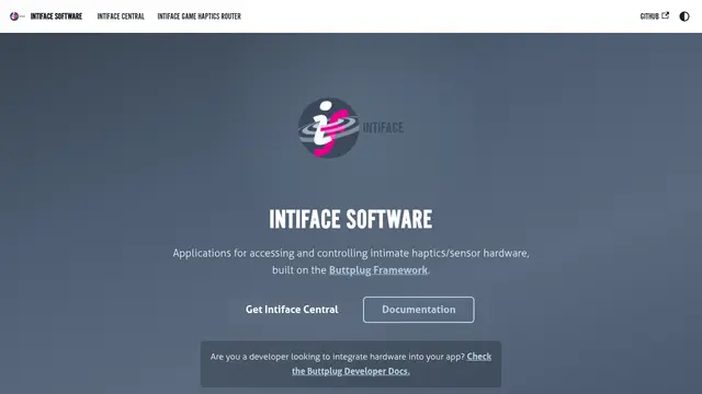 Intiface Central preview